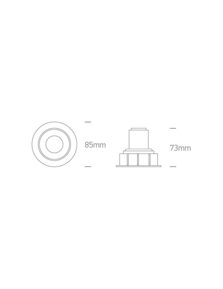 Lampy podtynkowe - oczka - One Light Wpust LED wymienne pierścienie Lamia 11107K/W/W - produkt kolory-swiatla.pl 2