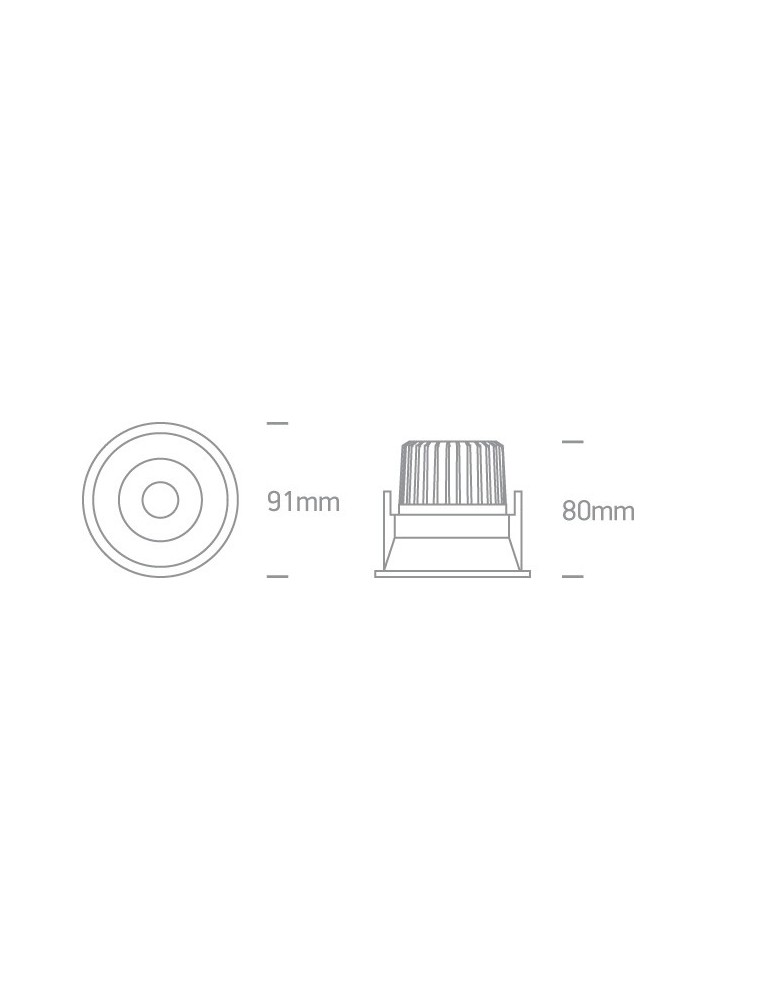 Lampy podtynkowe - oczka - One Light Lampa LED zewnętrzna biała Kiria 11107WD/W/W IP54 - produkt kolory-swiatla.pl 3