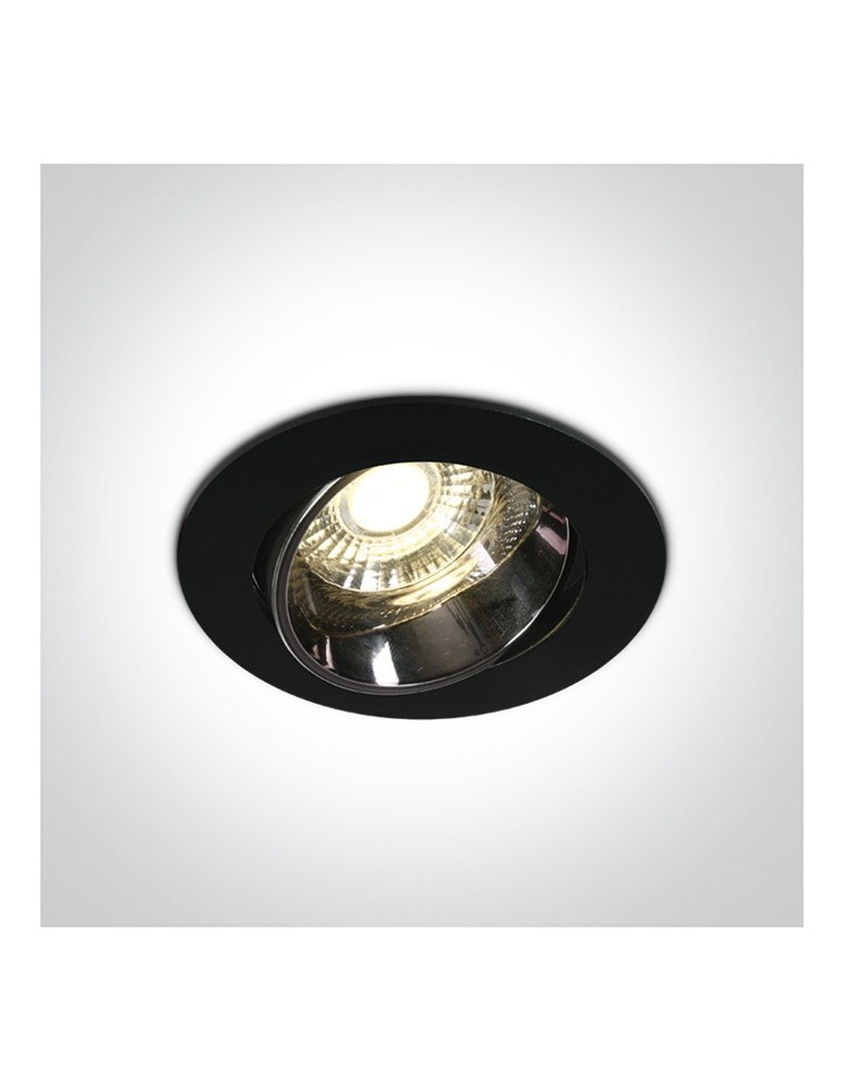 Lampy podtynkowe - oczka - One Light Lampa LED czarna do restauracji hotelu Ptolemaida 11110E/B/W - produkt kolory-swiatla.pl 1