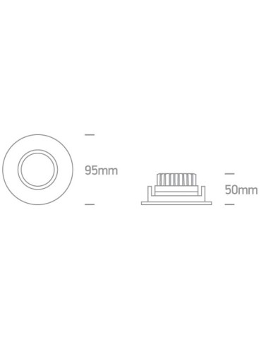 One Light Lampa LED czarna do restauracji hotelu Ptolemaida 11110E/B/W - produkt 2