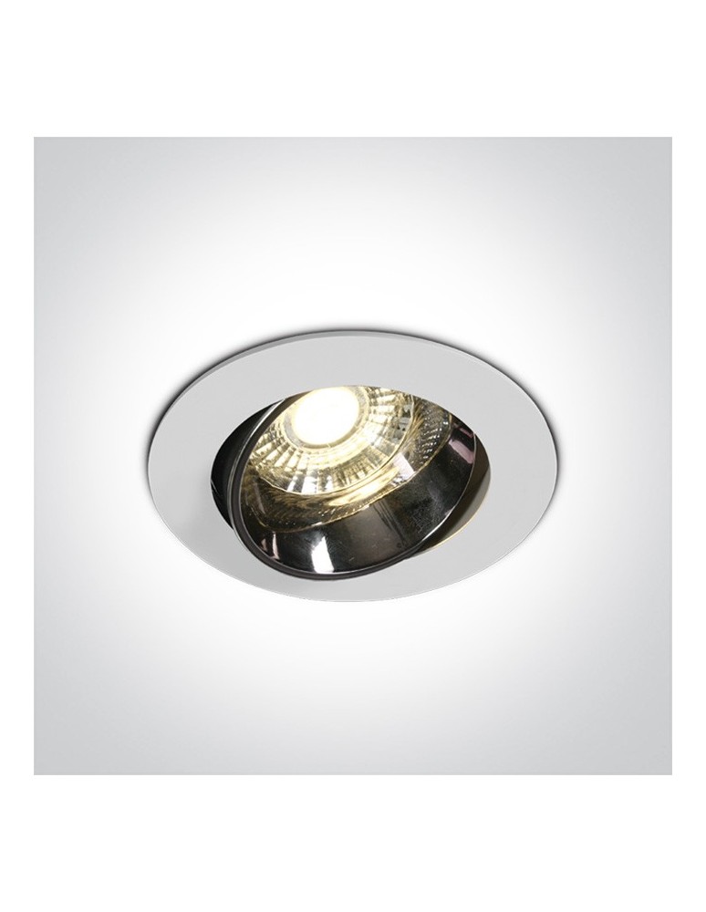 Lampy podtynkowe - oczka - One Light Lampa LED biała do restauracji hotelu Ptolemaida 11110E/W/W - produkt kolory-swiatla.pl 1