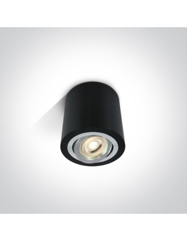 One Light Lampa LED tuba czarna Kroczkos 12105AB/B