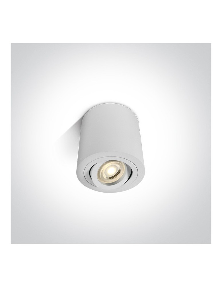 Oprawy sufitowe na wymienne źródło światła - One Light Lampa LED tuba czarna Kroczkos 12105AB/W - produkt kolory-swiatla.pl 1