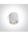 One Light Lampa LED tuba czarna Kroczkos 12105AB/W
