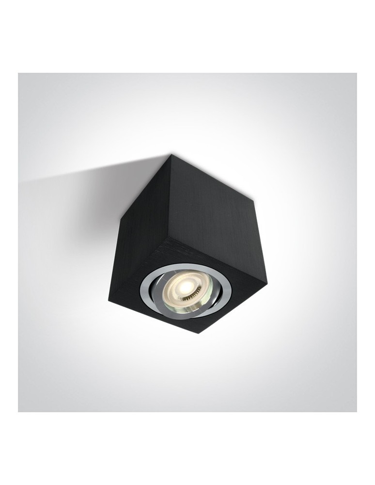Oprawy sufitowe na wymienne źródło światła - One Light Lampa sufitowa czarna Langadas 12105AC/AL - produkt kolory-swiatla.pl 1