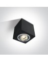 One Light Lampa sufitowa czarna Langadas 12105AC/AL