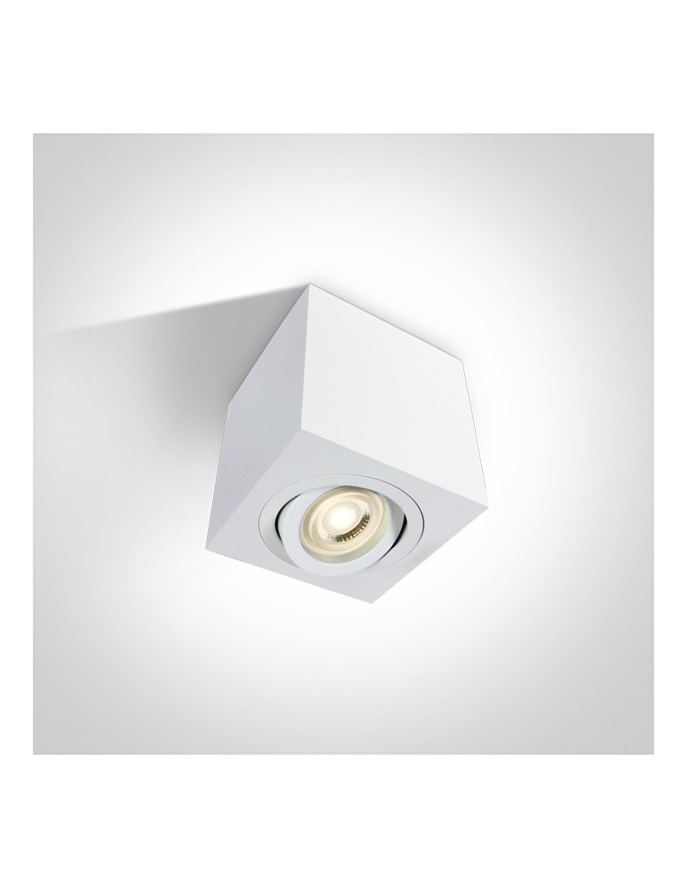 Oprawy sufitowe na wymienne źródło światła - One Light Lampa sufitowa biała Langadas 12105AC/AL - produkt kolory-swiatla.pl 1