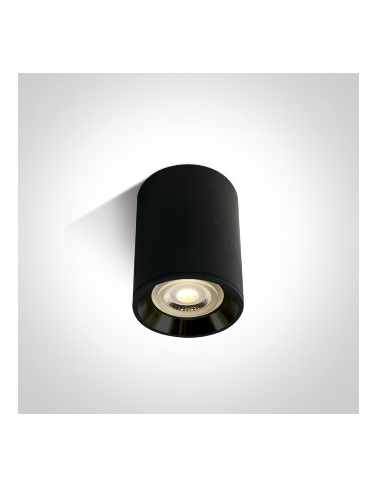 Oprawy sufitowe na wymienne źródło światła - One Light Lampa sufitowa czarna do Lawrio 12105AL/B/B - produkt kolory-swiatla.pl 1