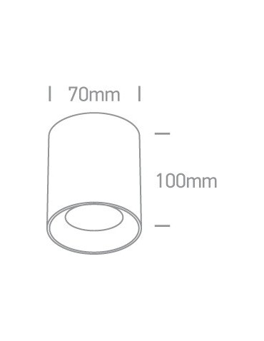 One Light Lampa sufitowa czarna do Lawrio 12105AL/B/B - produkt 2