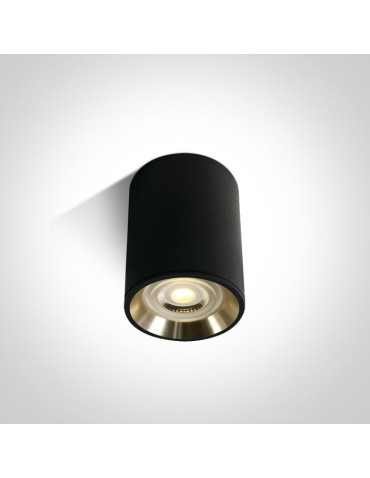 One Light Lampa sufitowa czarno-złota do Lawrio 12105AL/B/GL