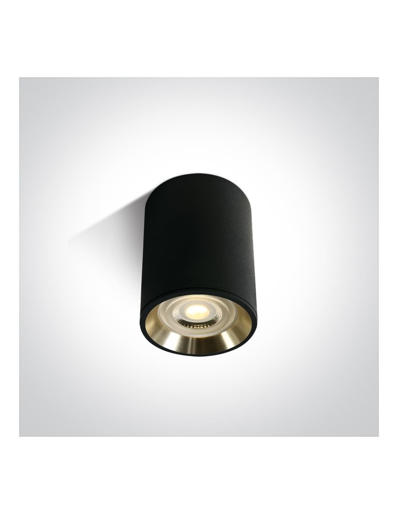 Oprawy sufitowe na wymienne źródło światła - One Light Lampa sufitowa czarno-złota do Lawrio 12105AL/B/GL - produkt kolory-swiatla.pl 1