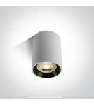 Oprawy sufitowe na wymienne źródło światła - One Light Lampa sufitowa biało-czarna Lawrio 12105AL/B/GL - product 1