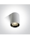 One Light Lampa sufitowa biało-czarna Lawrio 12105AL/B/GL