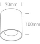 Oprawy sufitowe na wymienne źródło światła - One Light Lampa sufitowa biało-czarna Lawrio 12105AL/B/GL - product 2
