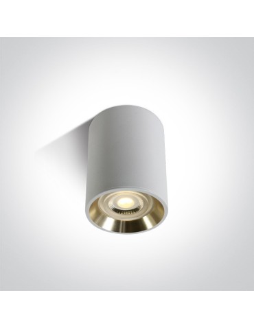 One Light Lampa sufitowa biało-złota Lawrio 12105AL/B/GL