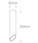 Oprawy sufitowe na wymienne źródło światła - One Light Lampa sufitowa rura biała Litochoro 12105E2/W/B - product 2