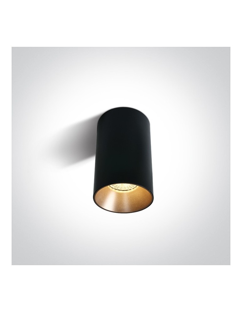 Oprawy sufitowe na wymienne źródło światła - One Light Czarna stylowa lampa sufitowa Mistra 12105M/B - produkt kolory-swiatla.pl 1