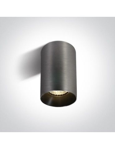 One Light Szara stylowa lampa sufitowa Mistra 12105M/MG