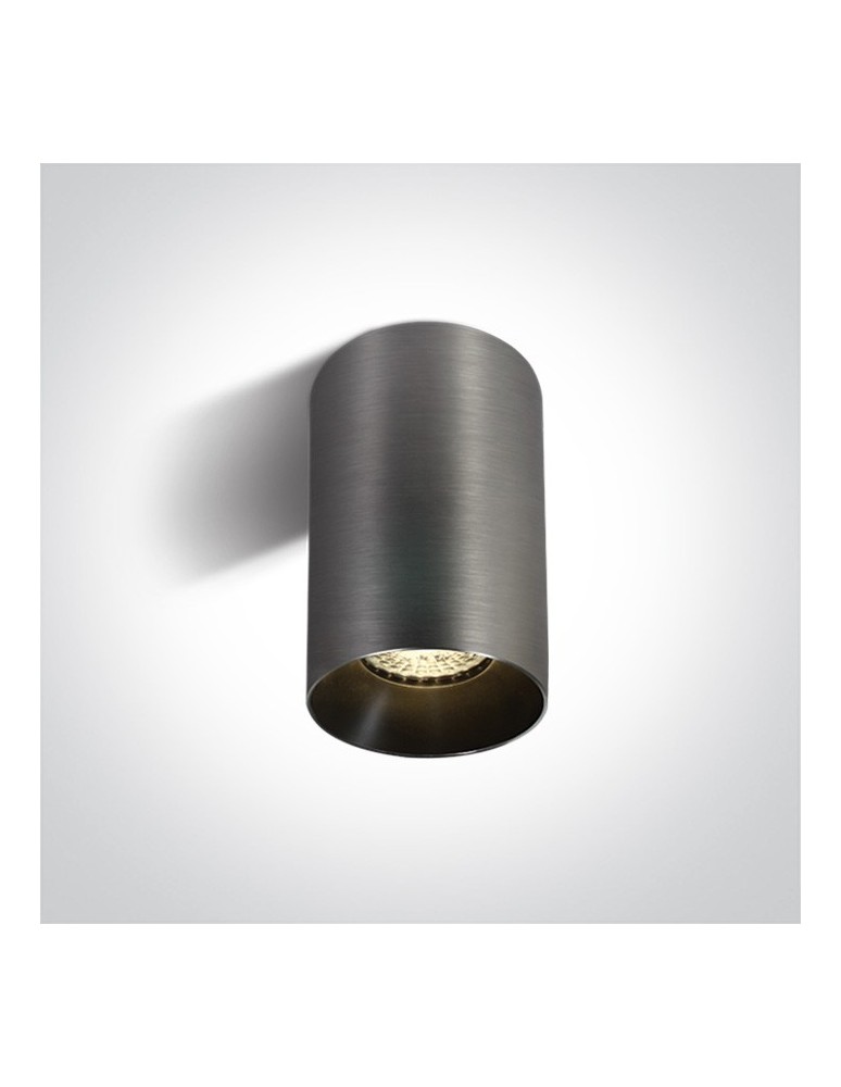 Oprawy sufitowe na wymienne źródło światła - One Light Szara stylowa lampa sufitowa Mistra 12105M/MG - produkt kolory-swiatla.pl 1