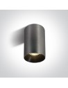 One Light Szara stylowa lampa sufitowa Mistra 12105M/MG