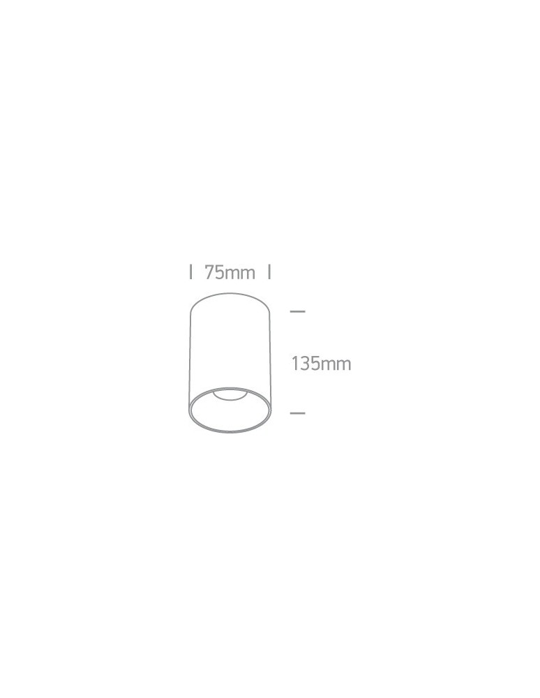 Oprawy sufitowe na wymienne źródło światła - One Light Szara stylowa lampa sufitowa Mistra 12105M/MG - product kolory-swiatla.pl 2