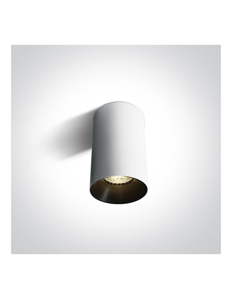 Oprawy sufitowe na wymienne źródło światła - One Light Biała stylowa lampa sufitowa Mistra 12105M/W - produkt kolory-swiatla.pl 1