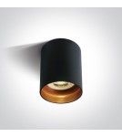 Oprawy sufitowe na wymienne źródło światła - One Light Lampa sufitowa czarna styl kuchnia Muzaki 12105N/B - product 1