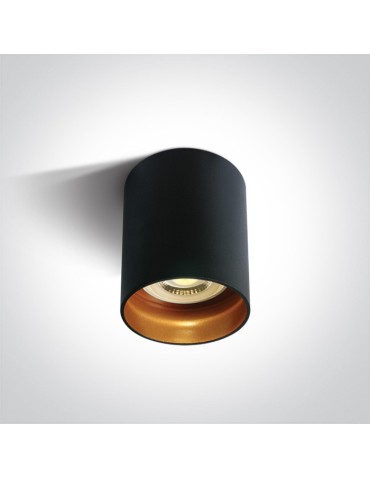One Light Lampa sufitowa czarna styl kuchnia Muzaki 12105N/B