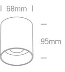 Oprawy sufitowe na wymienne źródło światła - One Light Lampa sufitowa biała styl kuchnia Muzaki 12105N/W - product 2