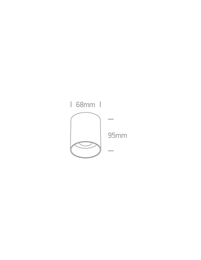 Oprawy sufitowe na wymienne źródło światła - One Light Lampa sufitowa biała styl kuchnia Muzaki 12105N/W - product kolory-swiatla.pl 2
