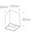 Oprawy sufitowe na wymienne źródło światła - One Light Lampa sufitowa loft styl biała Nikomidia 12105NA/W - product 2