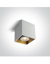 One Light Lampa sześcian loft styl czarna Sinasos 12105TA/W