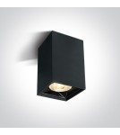 Oprawy sufitowe LEDowe - One Light Lampa sufitowa do salonu czarna Nestorio 12106B/B/W - product 1