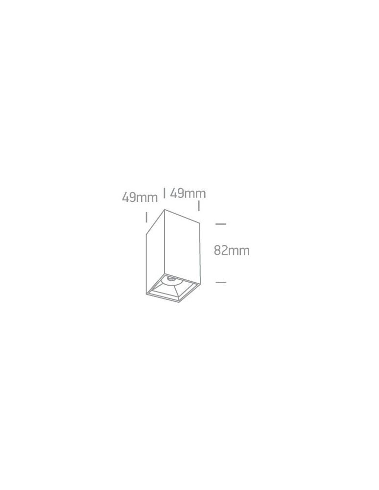 Oprawy sufitowe LEDowe - One Light Lampa sufitowa do salonu czarna Nestorio 12106B/B/W - product kolory-swiatla.pl 2