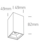 Oprawy sufitowe LEDowe - One Light Lampa sufitowa do salonu biała Nestorio 12106B/W/W - product 2