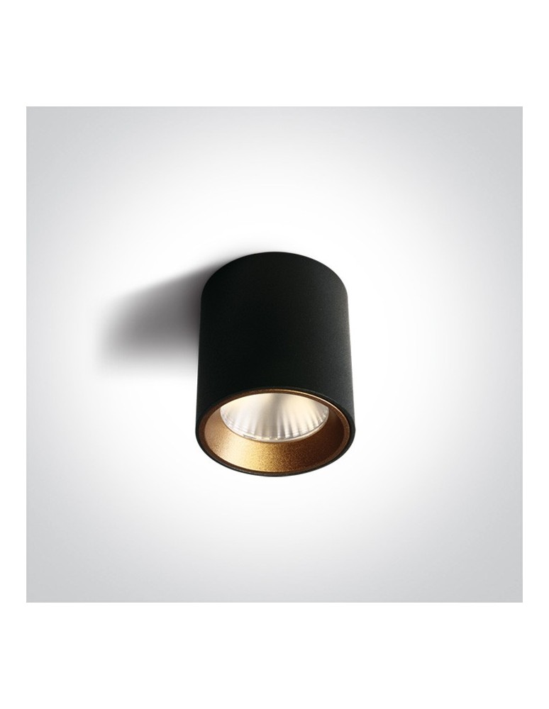 Oprawy sufitowe LEDowe - One Light Lampa sufitowa LED przyjemne światło Pitagorio 12107K/B/W - produkt kolory-swiatla.pl 1