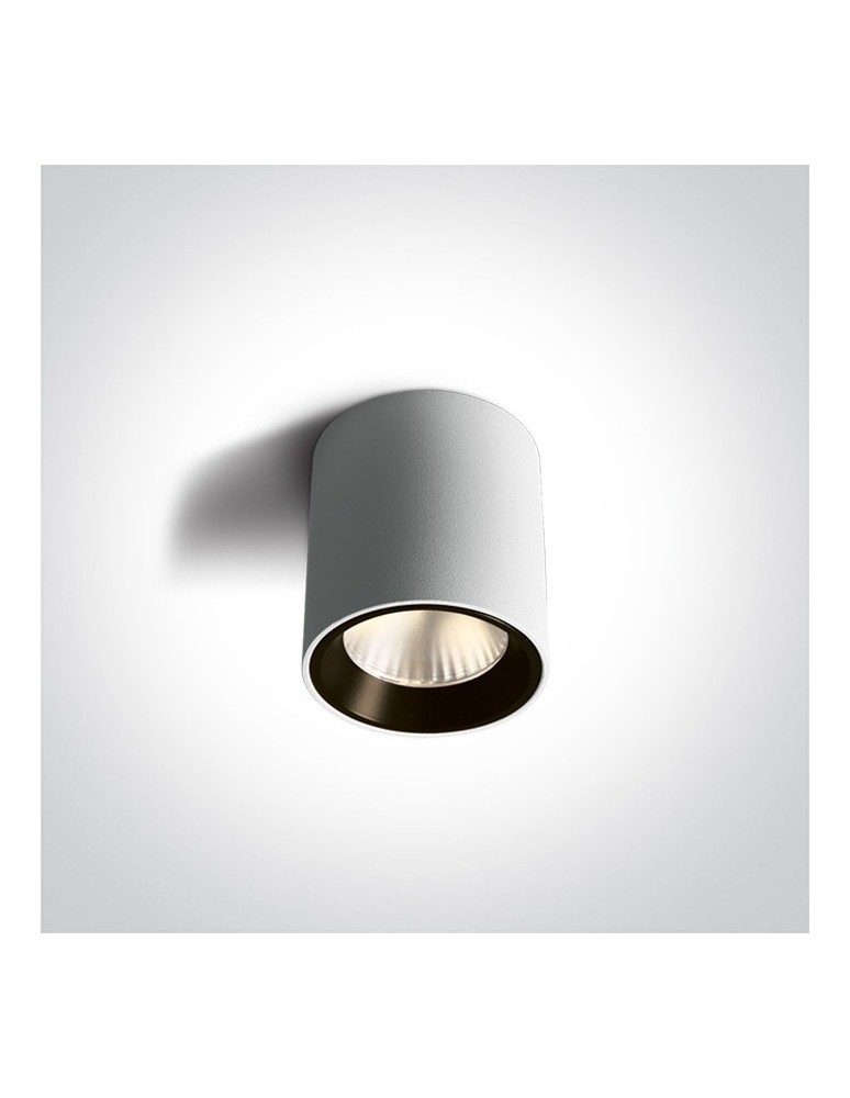 Oprawy sufitowe LEDowe - One Light Lampa sufitowa LED przyjemne światło Pitagorio 12107K/W/W - produkt kolory-swiatla.pl 1