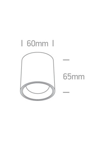 One Light Lampa sufitowa LED przyjemne światło Pitagorio 12107K/W/W - produkt 2