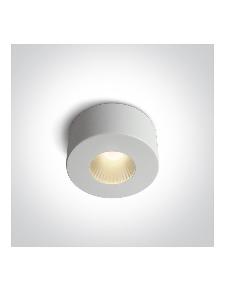 Oprawy sufitowe LEDowe - One Light Stylowa lampa LED sufitowa biała Polijiros 12107/B/W - produkt kolory-swiatla.pl 1