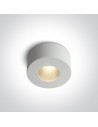One Light Stylowa lampa LED sufitowa biała Polijiros 12107/B/W