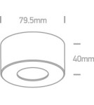Oprawy sufitowe LEDowe - One Light Stylowa lampa LED sufitowa biała Polijiros 12107/B/W - product 2