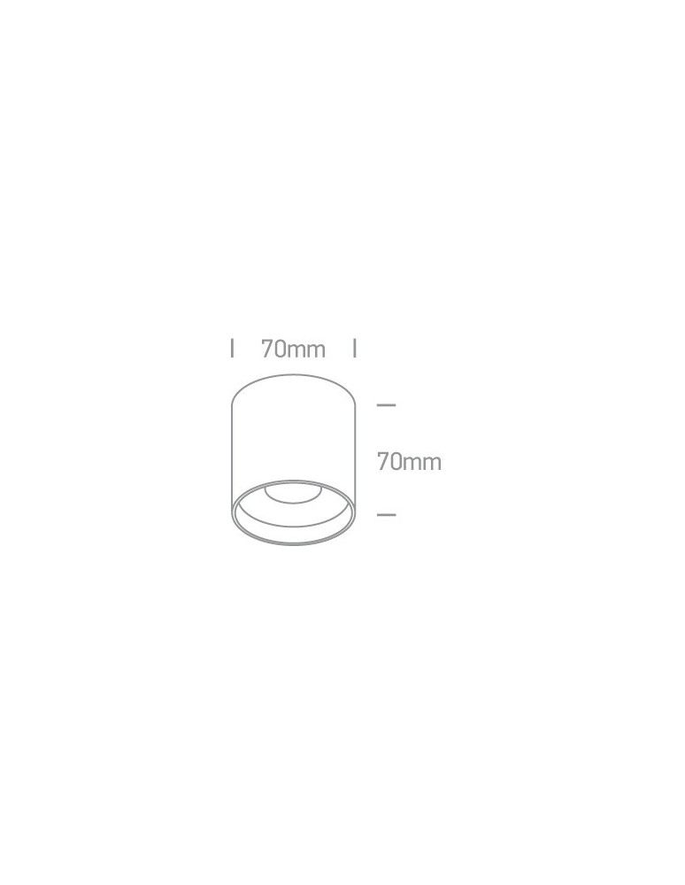 Oprawy sufitowe LEDowe - One Light Lampa sufitowa uniwersalna Karas 12108C/B/W - product kolory-swiatla.pl 2