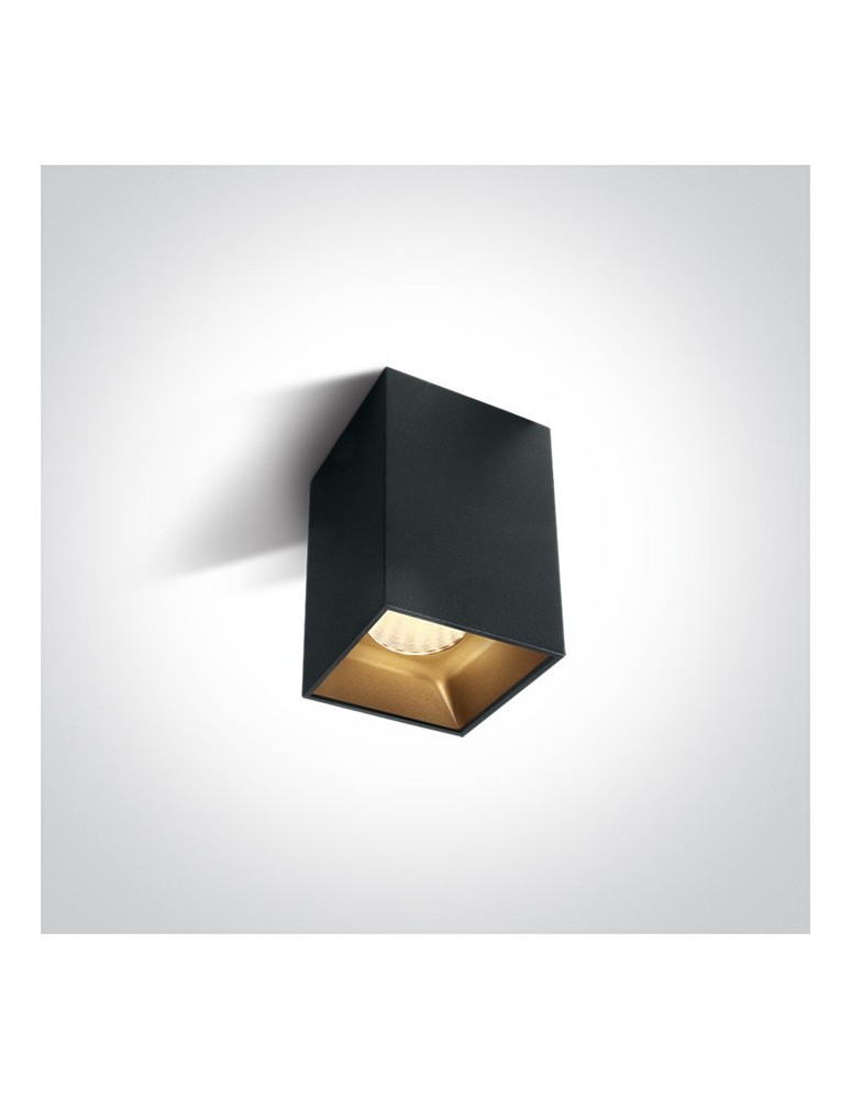 Oprawy sufitowe LEDowe - One Light Lampa czarna loft styl Sofades 12112ZA/B/W - produkt kolory-swiatla.pl 1