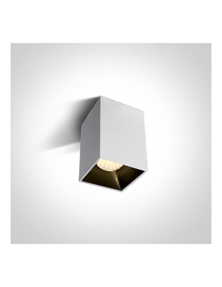 Oprawy sufitowe LEDowe - One Light Lampa biała loft styl Sofades 12112ZA/W/W - produkt kolory-swiatla.pl 1