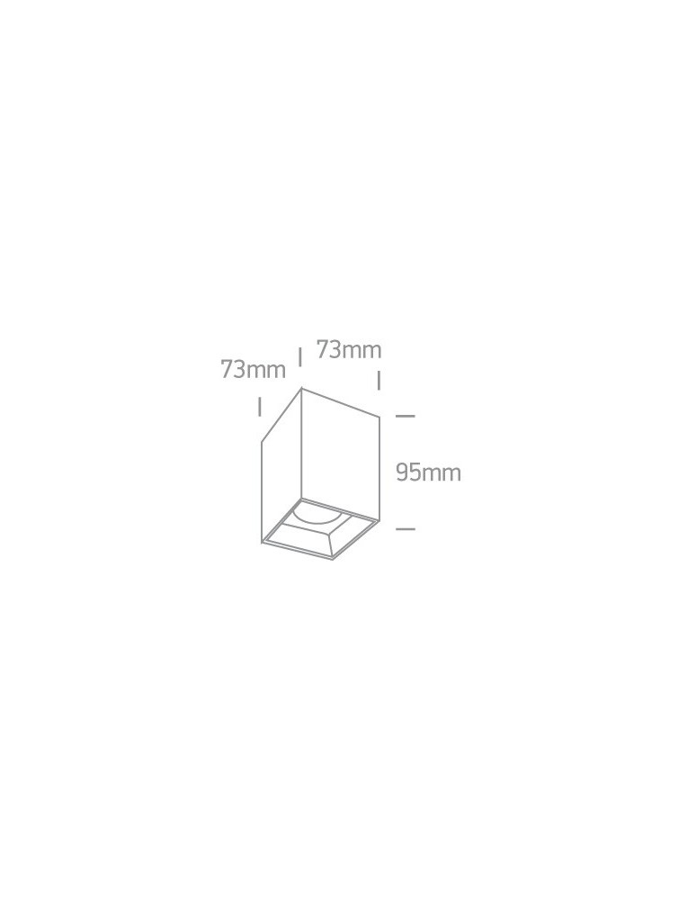 Oprawy sufitowe LEDowe - One Light Lampa biała loft styl Sofades 12112ZA/W/W - product kolory-swiatla.pl 3
