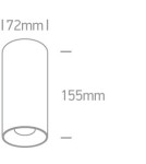 Oprawy sufitowe LEDowe - One Light Lampa sufitowa LED walec Stilida 12115D/B/W - product 2