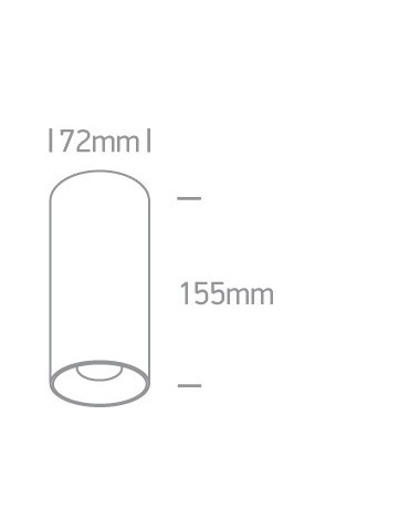 One Light Lampa sufitowa LED walec Stilida 12115D/B/W - produkt 2