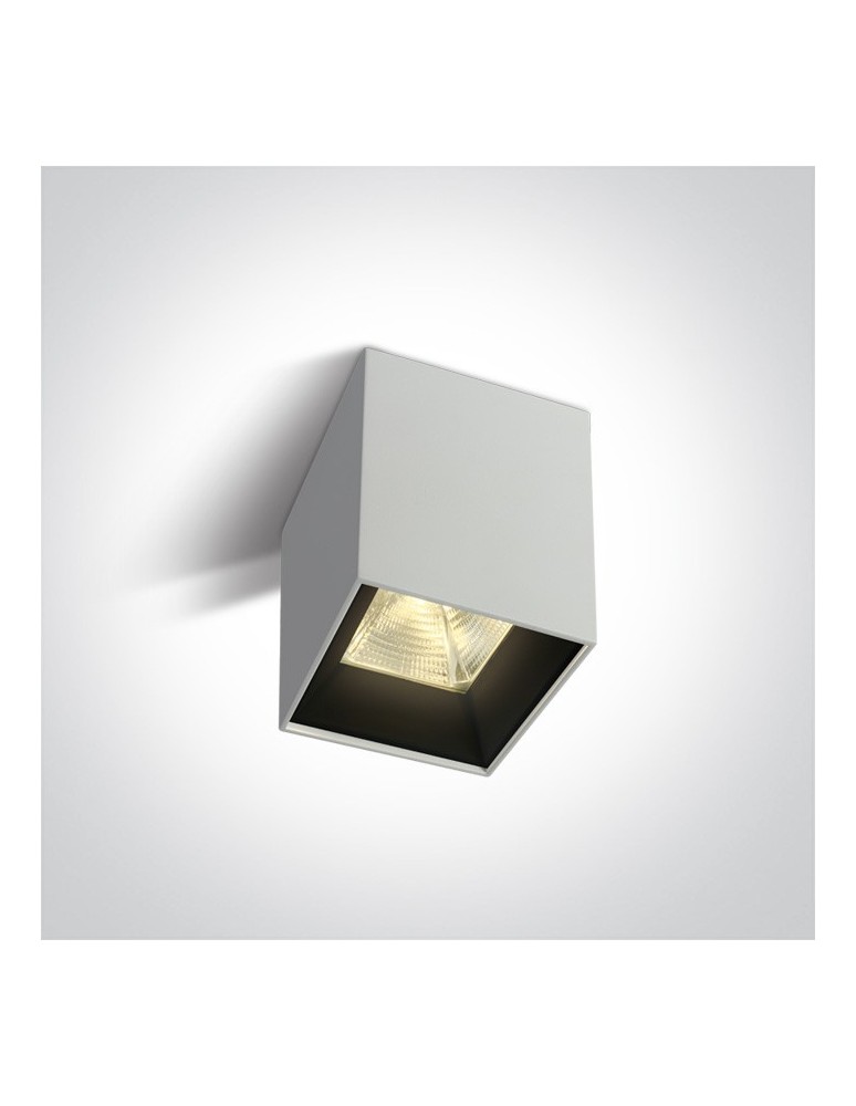 Oprawy sufitowe LEDowe - One Light Lampa sufitowa LED sześcian Serwia 2 12115HA/W/W - produkt kolory-swiatla.pl 1