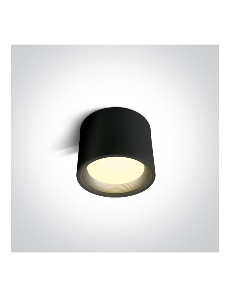 Oprawy sufitowe LEDowe - One Light Lampa sufitowa nowoczesny styl Tasos 12115L/B/W - produkt kolory-swiatla.pl 1