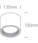 Oprawy sufitowe LEDowe - One Light Lampa sufitowa nowoczesny styl Tasos 12115L/B/W - product 2